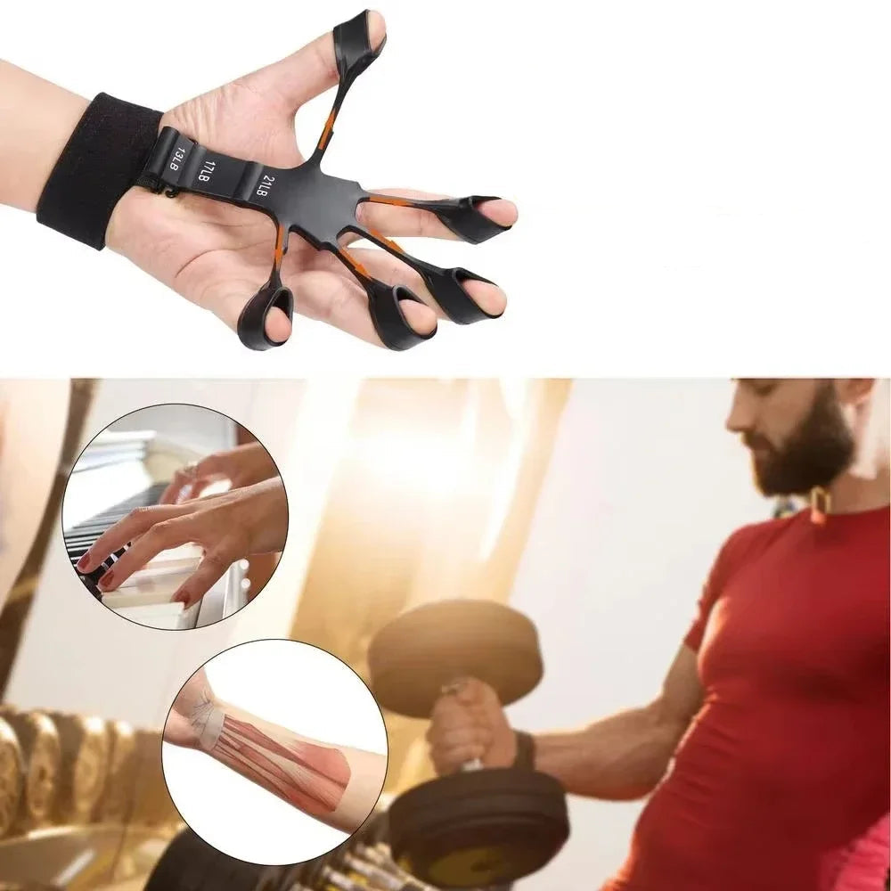 Entrenador fortalecedor de fuerza de agarre de mano ajustable de 5-60kg, juego completo con contador de muñeca, antebrazo y ejercitador de mano para músculos