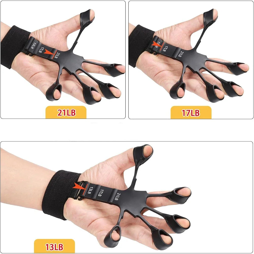 Entrenador fortalecedor de fuerza de agarre de mano ajustable de 5-60kg, juego completo con contador de muñeca, antebrazo y ejercitador de mano para músculos