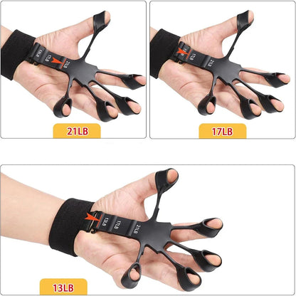 Entrenador fortalecedor de fuerza de agarre de mano ajustable de 5-60kg, juego completo con contador de muñeca, antebrazo y ejercitador de mano para músculos
